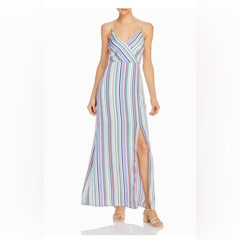 Jack by BB Dakota V Neck Stripped Cocktail Dress SZ S